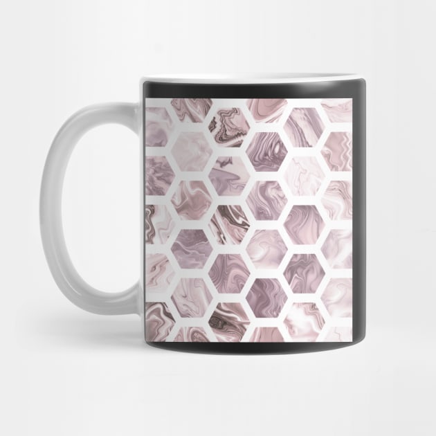 Beige hexagons by krinichnaya